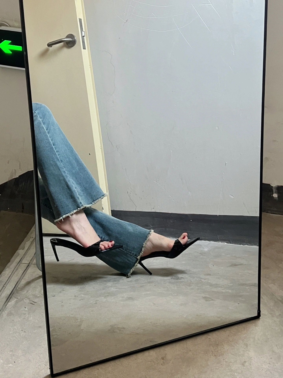 Versión de piel de vaca ~ Hermosos sandalias de tacón alto puntiagudas de cuero para mujer, tacones altos con boca de pez, sandalias de tacón alto