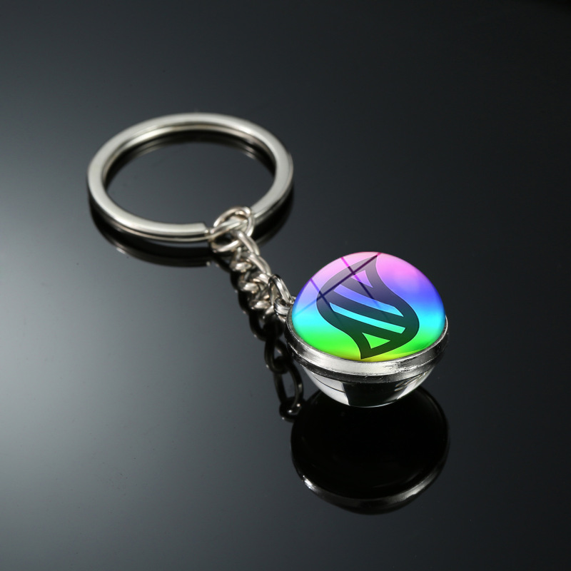 Pokemon Mega Evolution Super Charizard Salandit 20mm Double-Sided Ball Keychain Wholesale