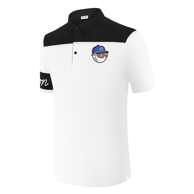 [Cross-Border] m Golf Short-Sleeved Men's Summer Polo Shirt Golf Elastic Breathable Sports T-Shirt # 2401