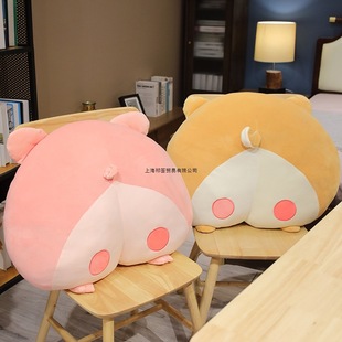 Cute Creative Plush Toy Super Soft Cushion Sleeping Corgi Butt Pillow Bed Girl Doll Rag Doll