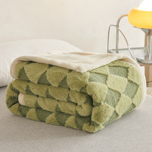 双层毛毯盖毯泰迪绒兔绒混纺毯空调毯单人牛奶绒毯子床午用绒毯