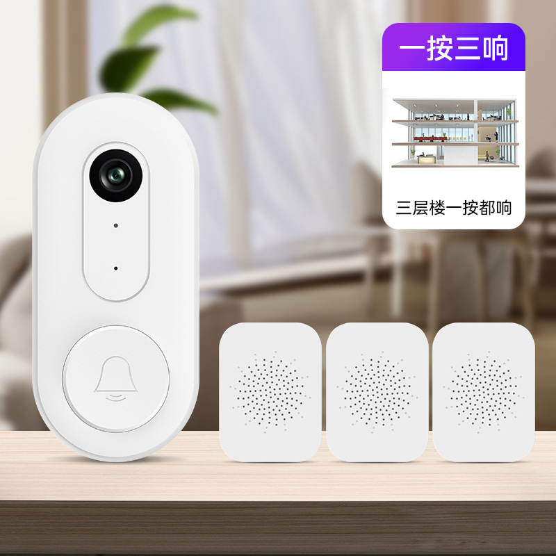 Inalámbrico doméstico comercial inteligente luz electrónica timbre de puerta llamada de ancianos recordatorio botón de emergencia máquina de agitación