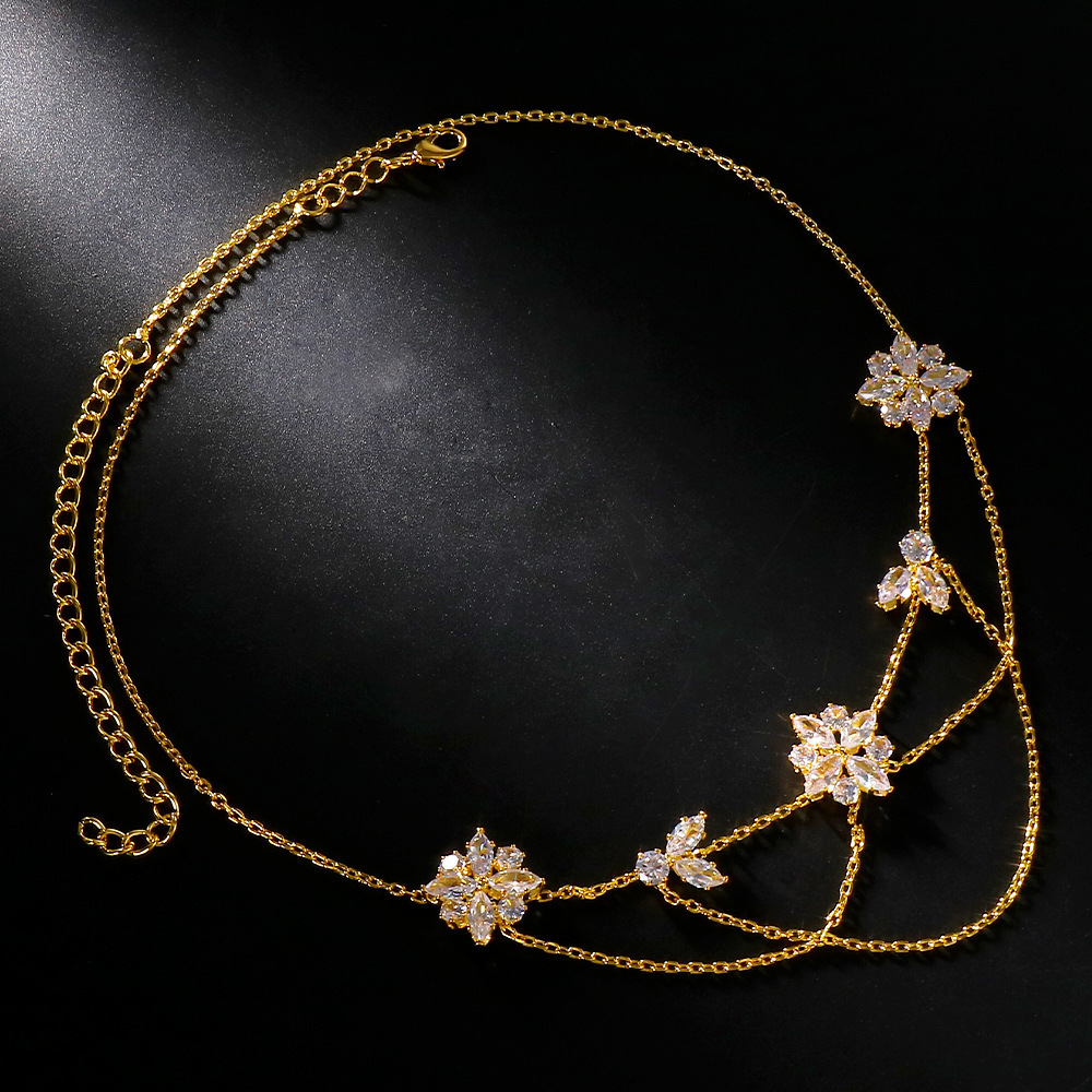 Vente chaude front sourcil chaîne lumière luxe tête chaîne cheveux accessoires européen et américain mariée coiffure accessoires pour femmes_voghion.com