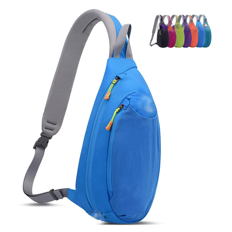 Pvc Women Men Sling Backpack Messenger Bag Chest Shoulder Bag
