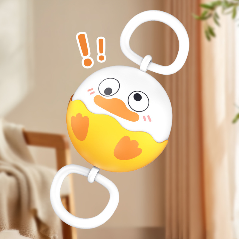 Niños girando volante luminoso tirando silbato juguetes de puzzles ejercicio mano-ojos coordinación cuerda tirando de la cuerda tirando de la bola voladora chico