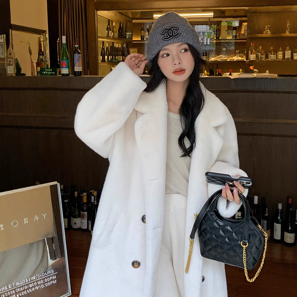 Winter velvet long coat, maxi length, oversize, increased thickness