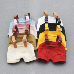 ブラインドボックスの人形服は、17CMのラブブ、ペンダントドール、サスペンダーパンツ人形、デニムサスペンダーパンツに適しています。