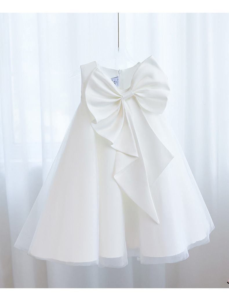 416g Weight Children's Dress Children's Clothing Type Above Knee Dress Length Type Sleeveless Sleeve Length Party Dress Dresses Type Polyester Fabric Type High Waist Waist Line Toddler(3-6Years) Age Group Family Gathering, Party Occasion Round Neck Neckline Loose Fit Type Bow Knot Pattern Summer Season Girl'S Gender Elegant, Princess, Cute Style Elegant Princess Cute Bow Knot Polyester Girls Dresses 12
