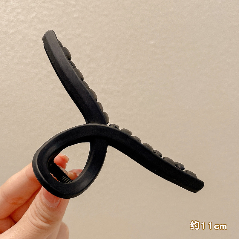 Clip de tiburón grande, clip de agarre para el cabello de placa de sensación de alta calidad, horquilla de temperamento, nuevo estilo, horquilla de gran volumen, tocado de primavera y verano, mujer