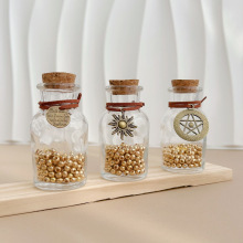 木塞小玻璃瓶攒黄金豆小瓶子漂流瓶复古许愿瓶心愿瓶创意幸运星瓶