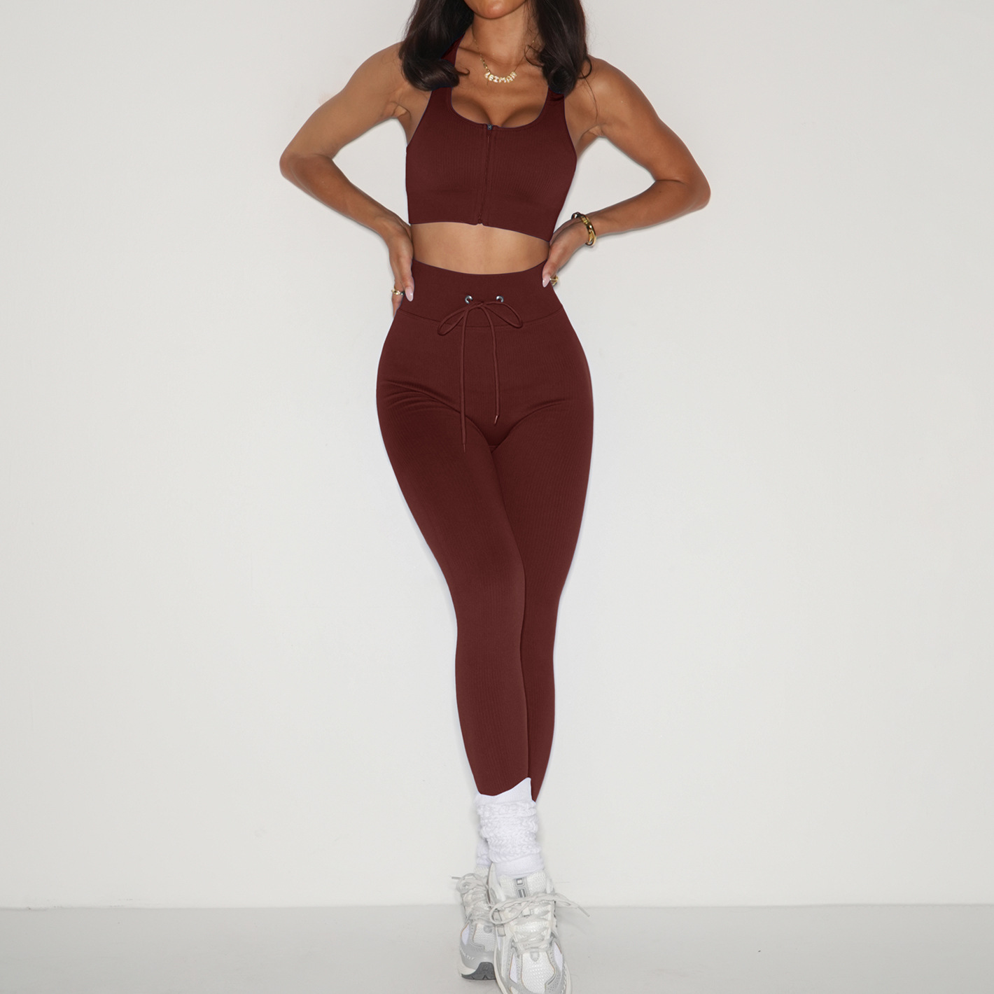 [Zhejiang Jin] Ropa de yoga sin costuras estilo europeo y americano, sujetador deportivo, ropa exterior, sujetador de fitness con cremallera, espalda hermosa, ropa de yoga estilo lulu