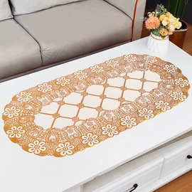 新款防烫防滑40*84cm餐垫免洗椭圆桌家用客厅轻奢桌垫防水