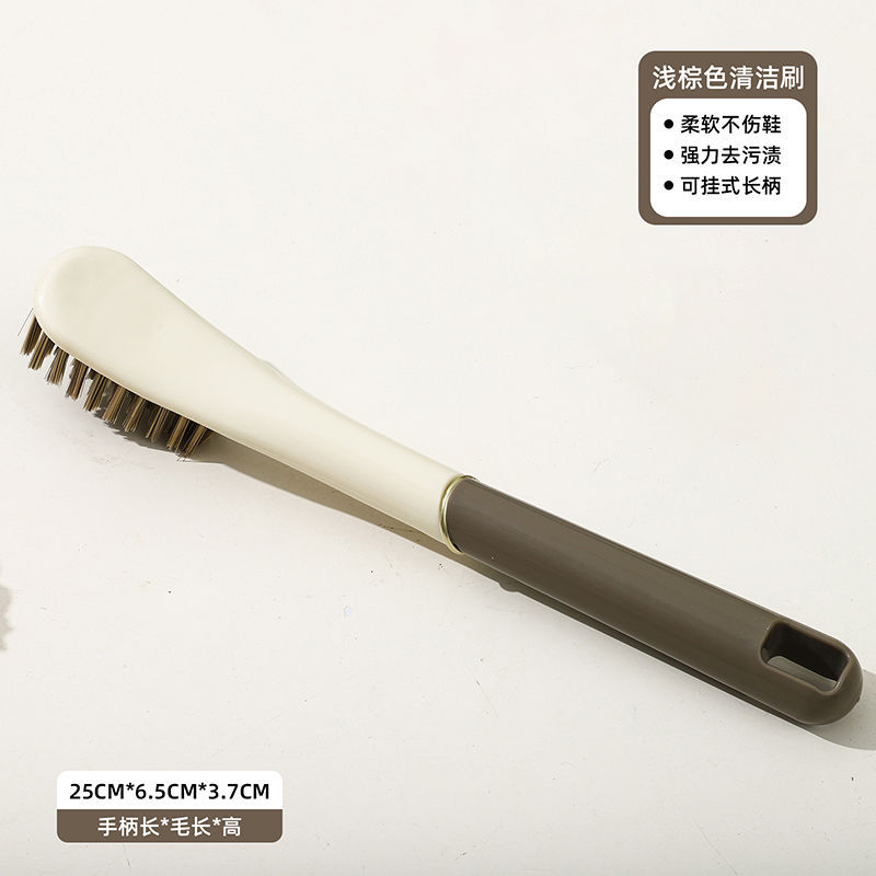 Cepillo de zapatos multifuncional de mango largo cepillo de zapatos de pelo suave limpieza doméstica cepillo de zapatos de ropa y zapatos al por mayor