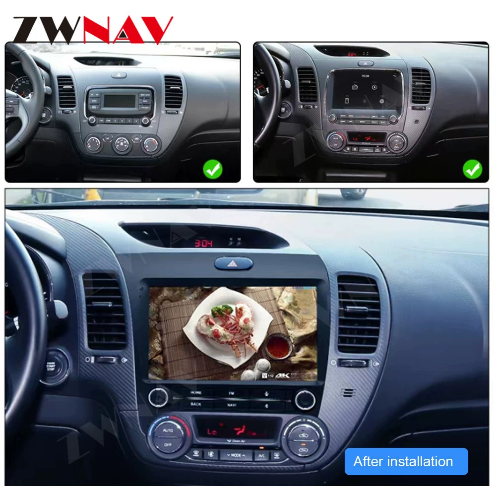 Подходит для Kia K3 Android с центральным управлением, модифицированный большой экран, автомобильная навигация, изображение заднего вида, все-в-одном CarPlay