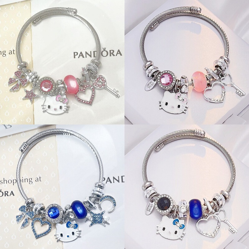 Panjia bracelet KT cat bracelet female y2g Millennium hot girl hello kitty cute cartoon bracelet girlfriends bracelet