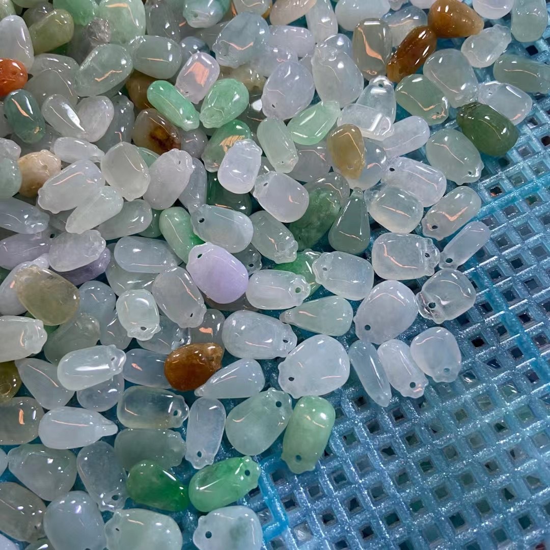 韩版手链手机链 豆色小福果 翡翠手链玉工艺品会销礼品直播网红款