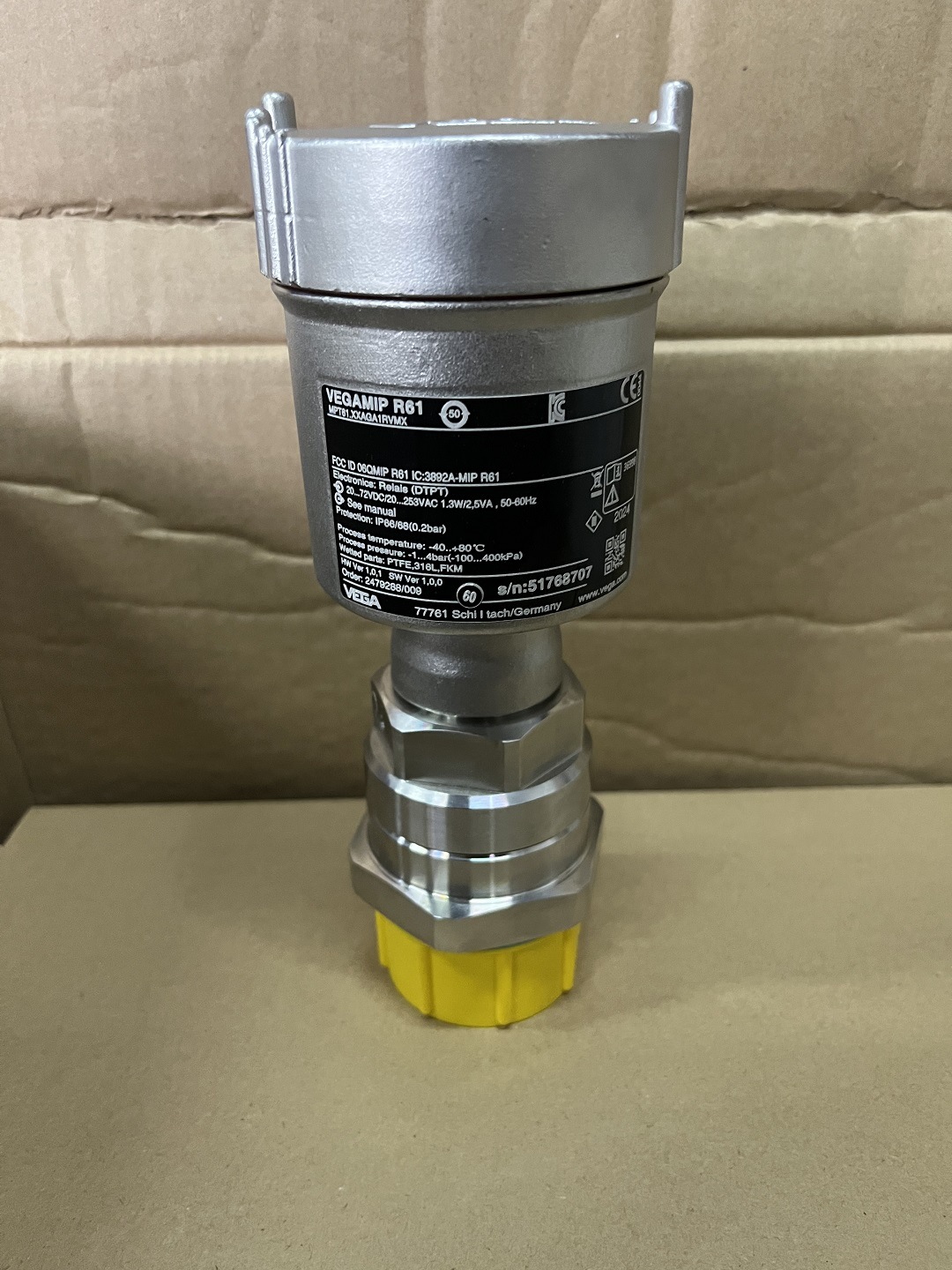 威格 散装固体 液体物位检测的微波发射器 VEGAMIP T61 技术 参数