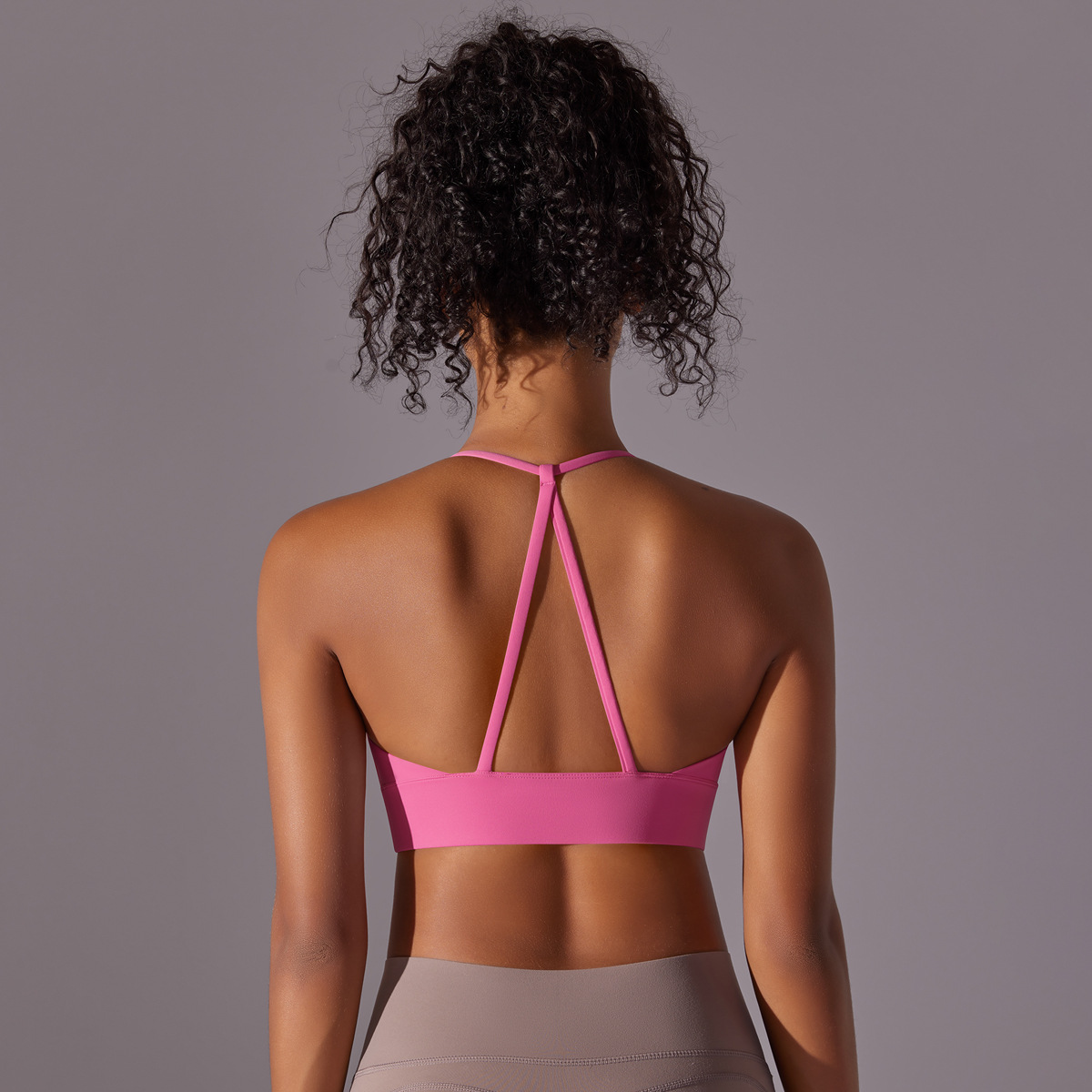 140g Weight Sleeveless Sleeve Length Nylon Fabric Type Short Top Length Halter Crisscross Tank Tops Type Fitness, Yoga, Sports Occasion Halter Neck Neckline Solid Color Pattern Sports Style Sports Solid Color Nylon Halter Neck Active Tops Halter Crisscross Tank 17