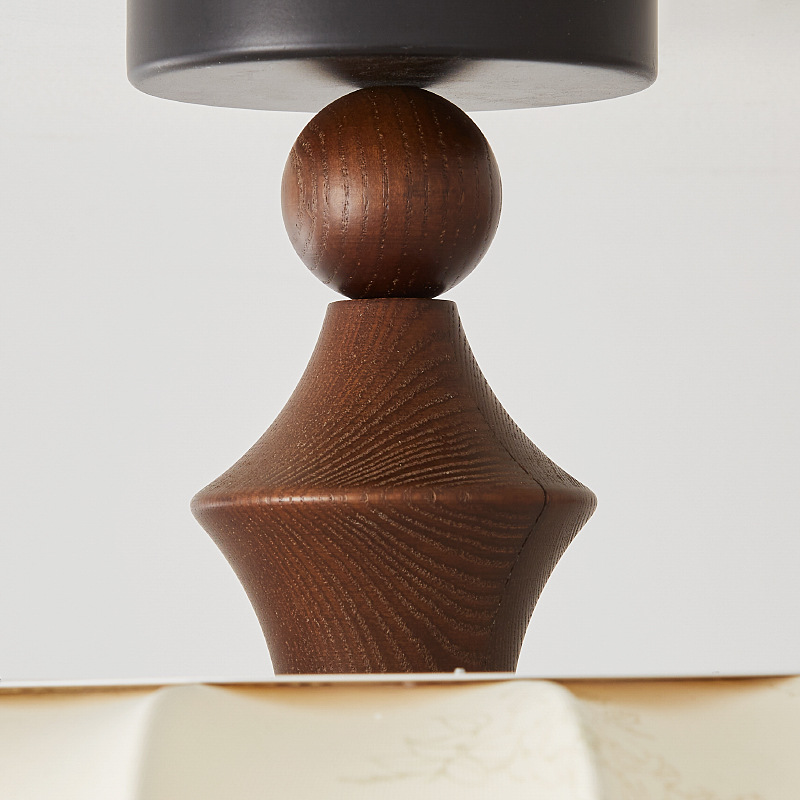 Lámpara de dormitorio Estilo antiguo francés Lámpara de habitación del dormitorio principal Protección ocular retro