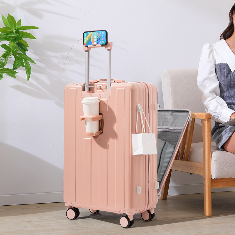 [Fábrica cuidadosamente seleccionada] Maleta para estudiantes que abren una maleta portátil con ruedas universales silenciosas maleta con contraseña maleta