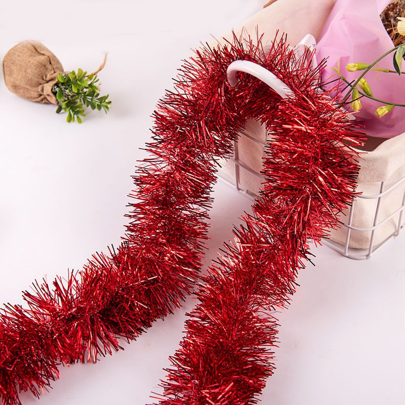 Comercio exterior transfronterizo Fiesta del Festival de Navidad barra de color 9cm5 capa 2 M cifrada tira de lana engrosada 61 tira de guirnalda decorativa