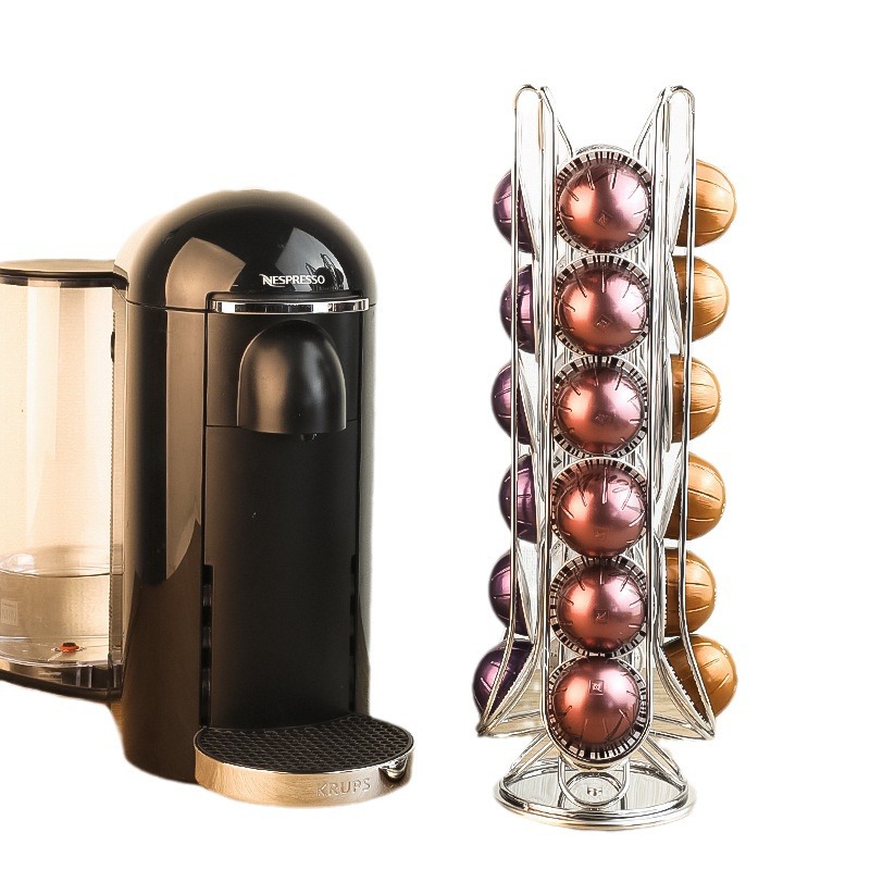 Para Nespresso Vertuo Cápsulas de café 24 cápsulas de café Estante de exhibición de almacenamiento