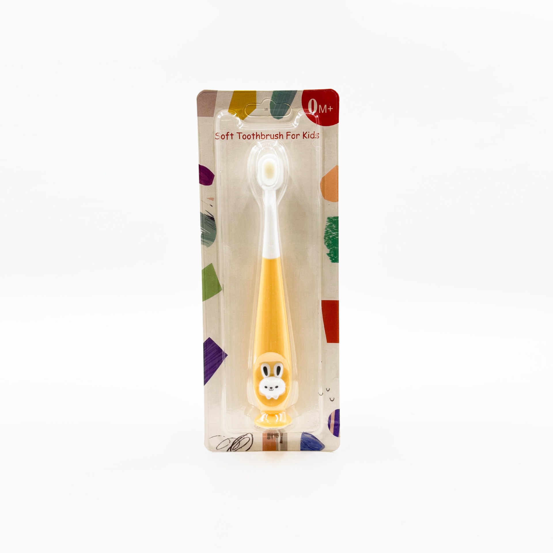 Cepillo de dientes de cabello suave de dibujos animados para niños, cepillo de dientes de cabello suave de conejo, 1 - 12 años de edad, dientes de limpieza oral de cabello suave para bebés