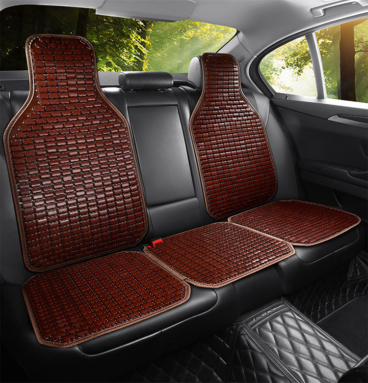 Summer bamboo car seat cushion wuling glory double row seat cover light small card liuzhou wuling van universal