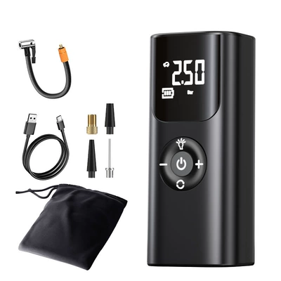 Pump Intelligent Tire Pressure Measurement: Hava nasosu - neutral-qs002-air-pump-black-wireless-model-english-version