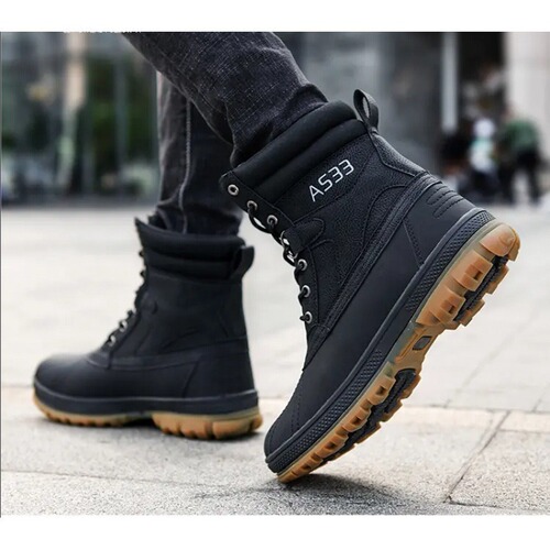 Independent station high-top desert boots fashion hiking camping mountaineering boots outdoor large size trendy sports shoes off-road workwear