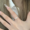 Tide, adjustable ring, simple and elegant design, 2024 years, on index finger, Japanese and Korean