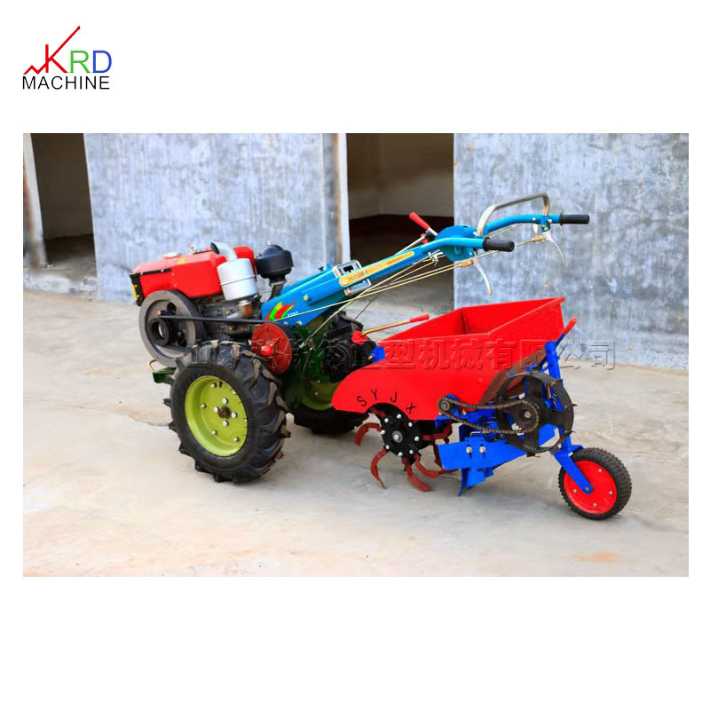 果园开沟施肥回填一体机 手扶拖拉机开沟培土作业 大葱地施肥机
