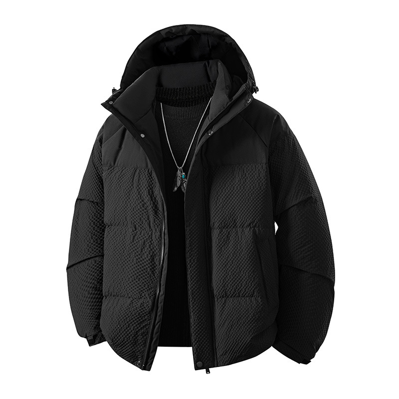 2025 invierno nuevo chaqueta de plumón para hombres gruesa cálida chaqueta blanca con chaqueta casual con capuchón ropa de hombre image 10