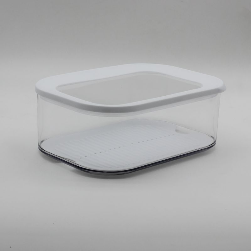 Caja de almacenamiento transparente transparente para lavado a máquina especial transfronterizo con tapa para refrigerador de cocina de grado alimenticio