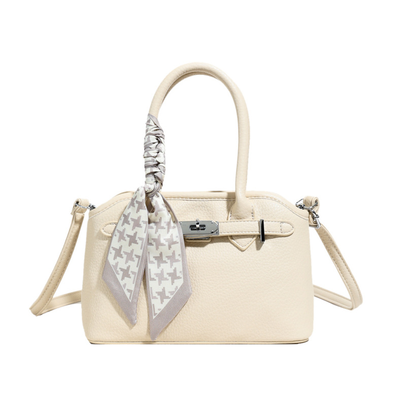 Versión coreana del bolso de nicho 2025 verano nuevo bolso de hombro con patrón de lichi bolso de mensajero casual de todo fósforo mujer