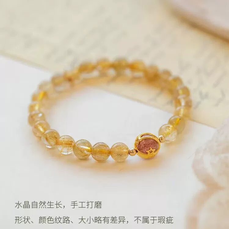 Crystal, bracelet, for luck