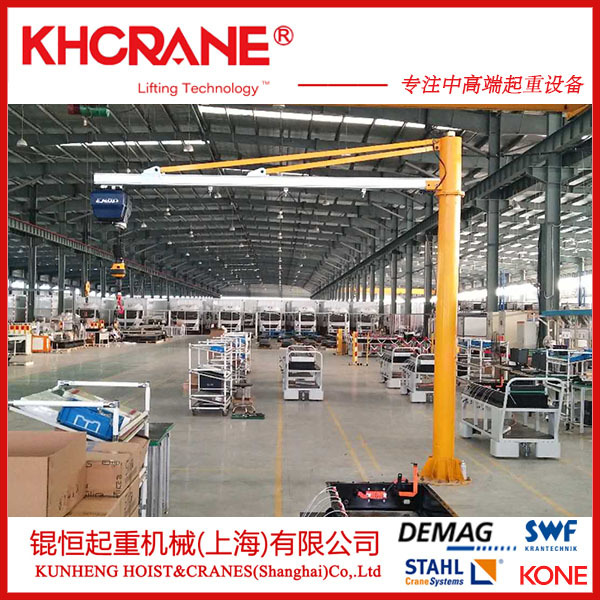 360度电动旋转固定旋臂吊起重机0.5t立柱式悬臂吊250kg移动悬臂吊