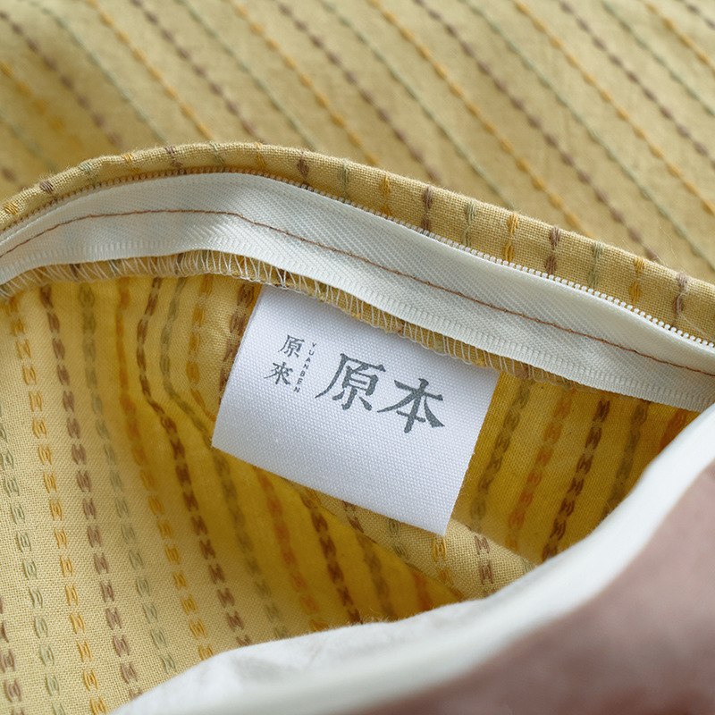 Parure de lit 4 pièces en jacquard de coton style vintage_voghion.com