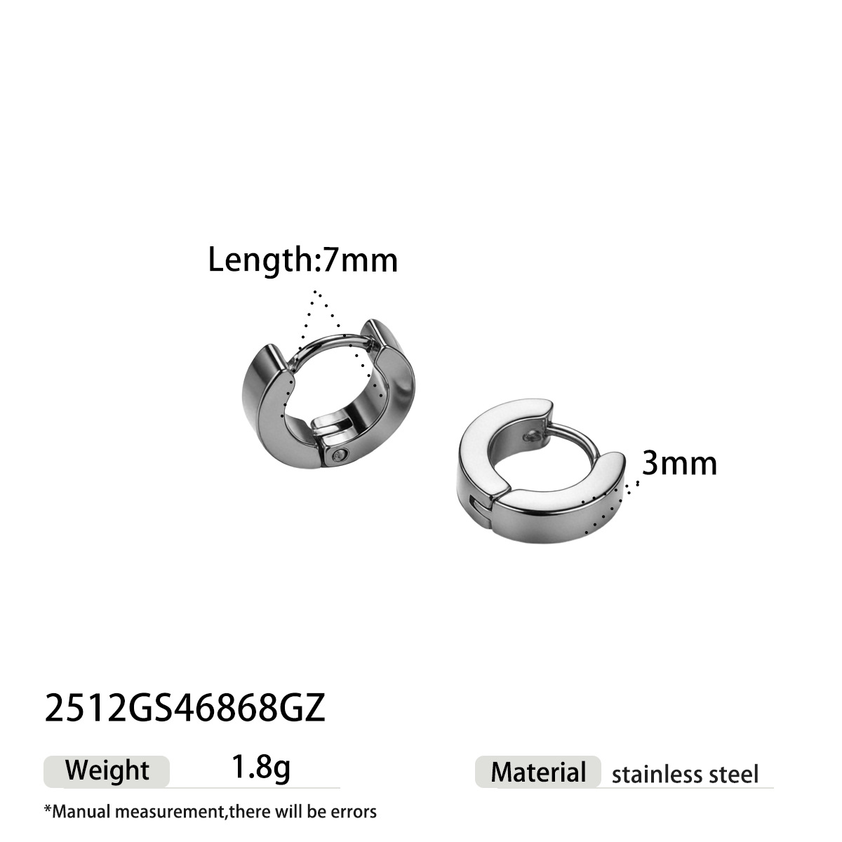 TENA Europa y los Estados Unidos venta caliente aretes redondos de acero inoxidable ligero lujo de alto nivel anillo sensorial geometría joyería pendiente transfronteriza
