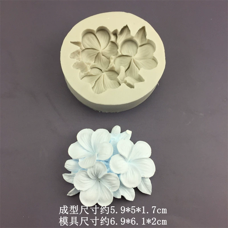 Silicone mold, acrylic fondant
