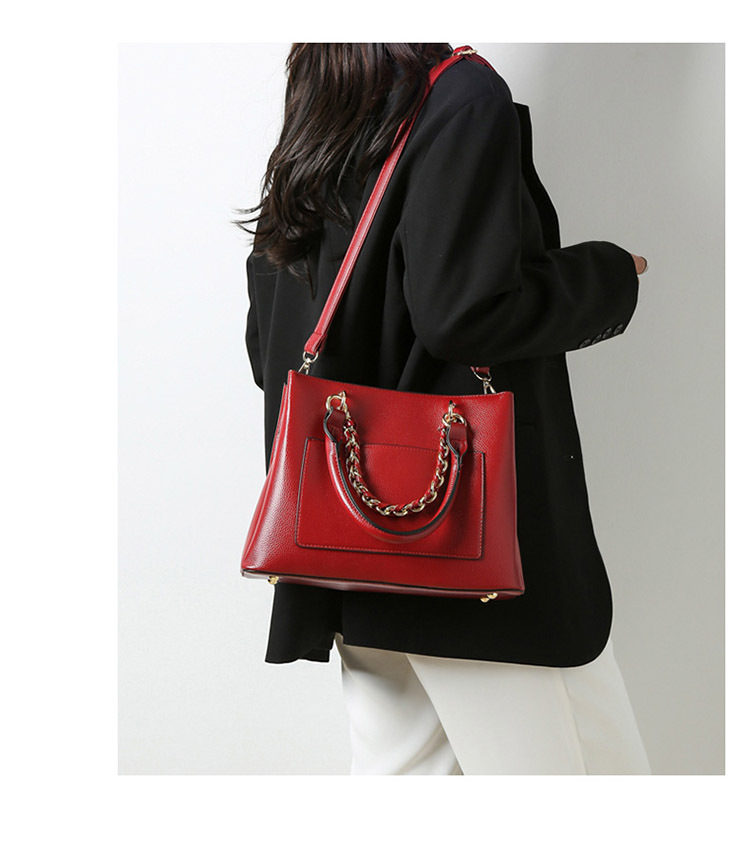 Double Shoulder Straps Strap Type Bag Sets Bags Type Women's Medium Pu Leather Fashion Bag Sets