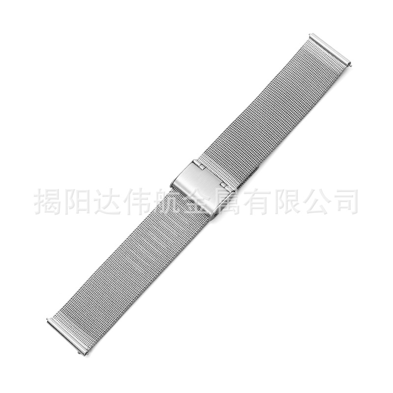 04 correa de reloj Milanese con hebilla de línea para Huawei Samsung correa de acero inoxidable de doble seguro de garantía única dw