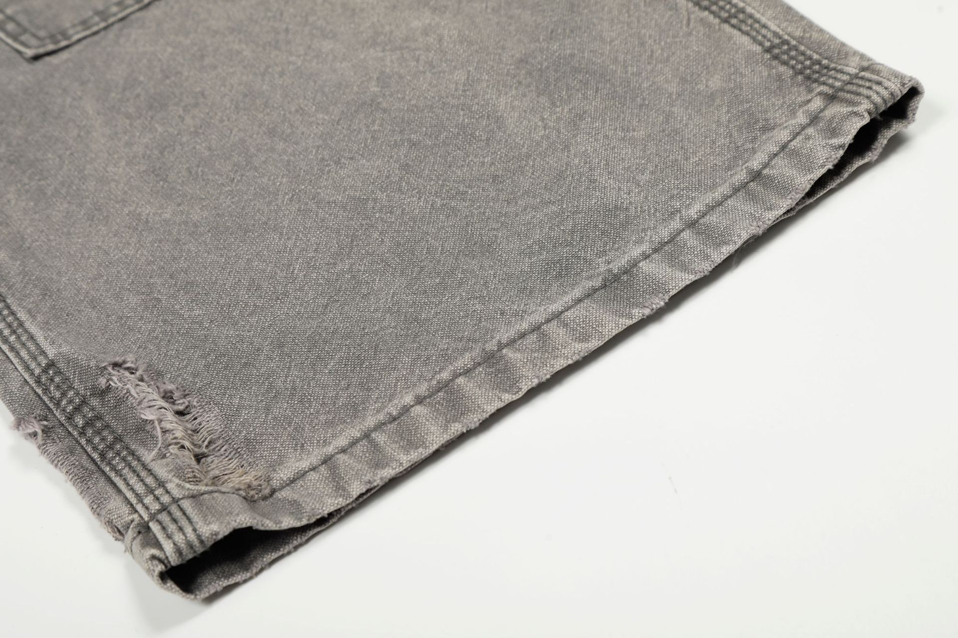 Unisex Oversized Jeans Im Vintage Look Grau Baumwolle_voghion.com