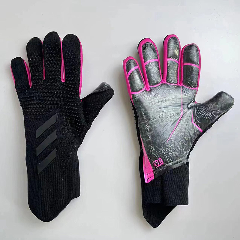 Guantes de fútbol dedo protector transpirable resistente al desgaste engrosada adultos niños deportes guantes portero fútbol portero guantes de portero