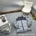 1996 down jacket metallic gray