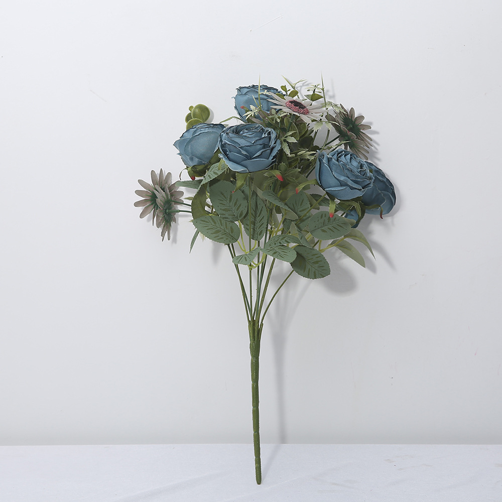 Ramos de flores de simulación europea minorista mayorista Ramos de flores de boda Ramos de props de fotografía Decoración de la sala de estar