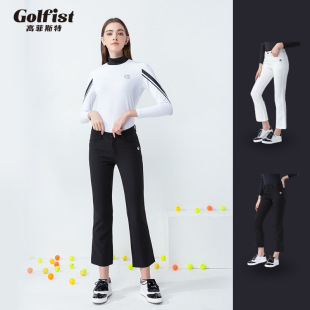 Autumn 2022 New Golf Clothing Women's Trousers Lightweight Mid-waist Slim-fit Sports Clothes Casual Ankle-length Pants