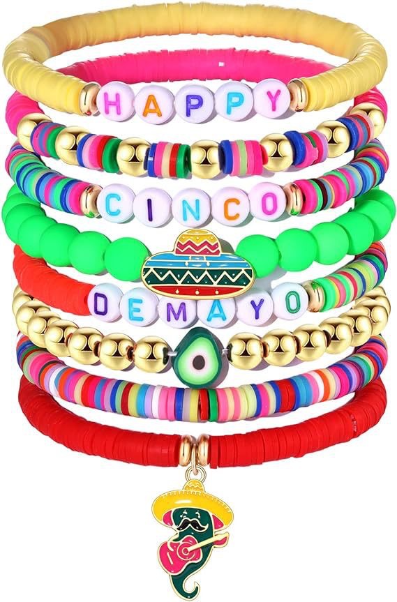 Europa y América transfronteriza en stock carnaval Venta caliente cuentas de arroz pulsera fiesta de cristal festival bohemio cerámica suave