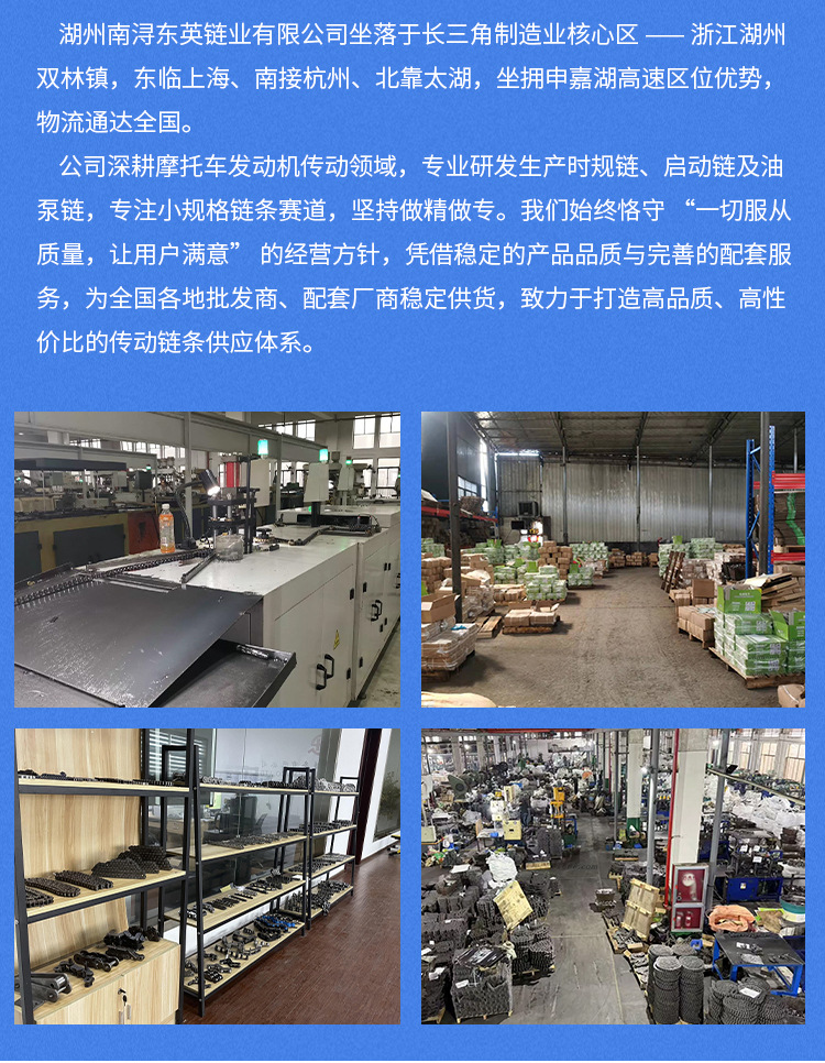 25H Camshaft Timing Chain Motorcycle Engine Timing Chain Direct Sales from the Source Factory High Quality