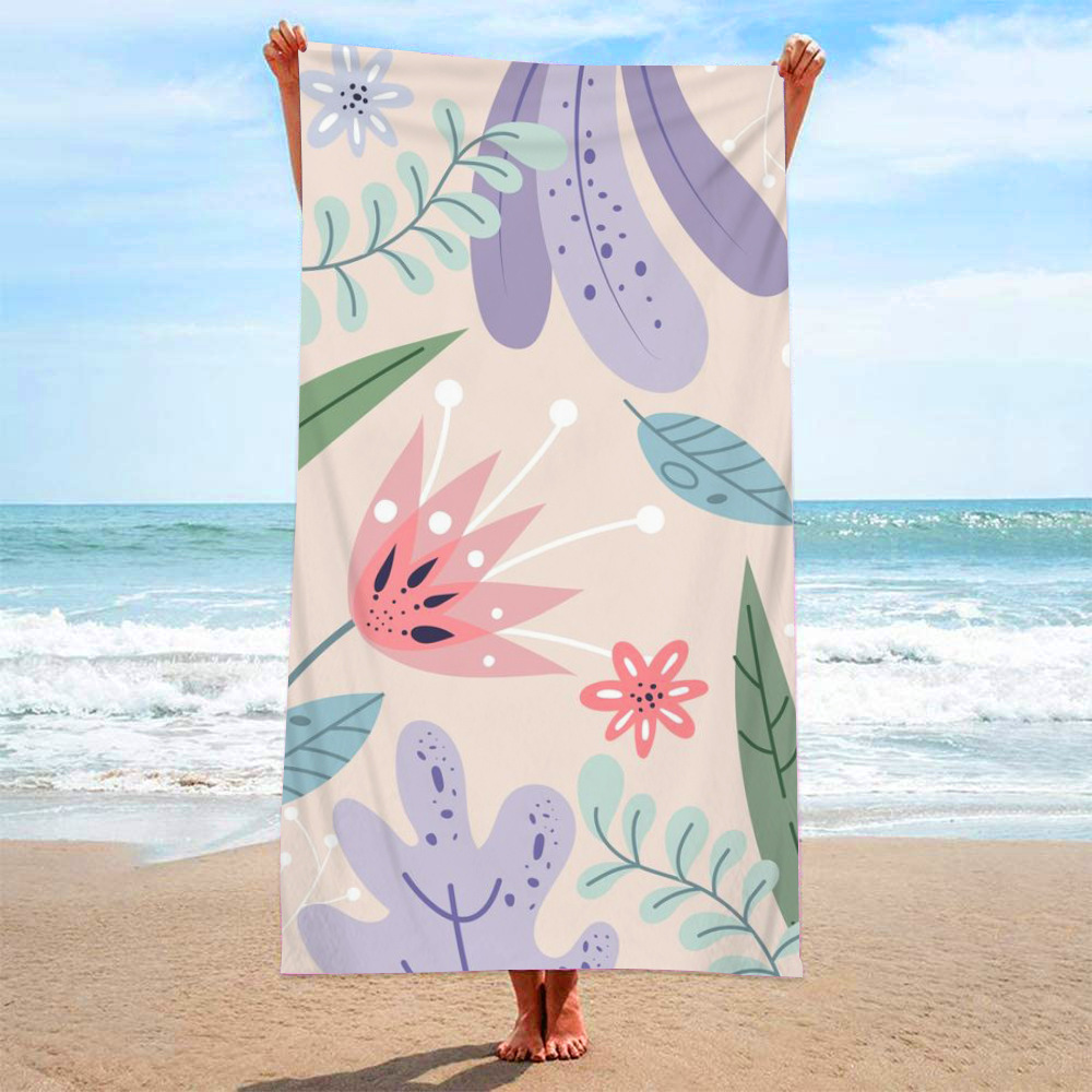 Casual Flower Beach Towels display picture 4